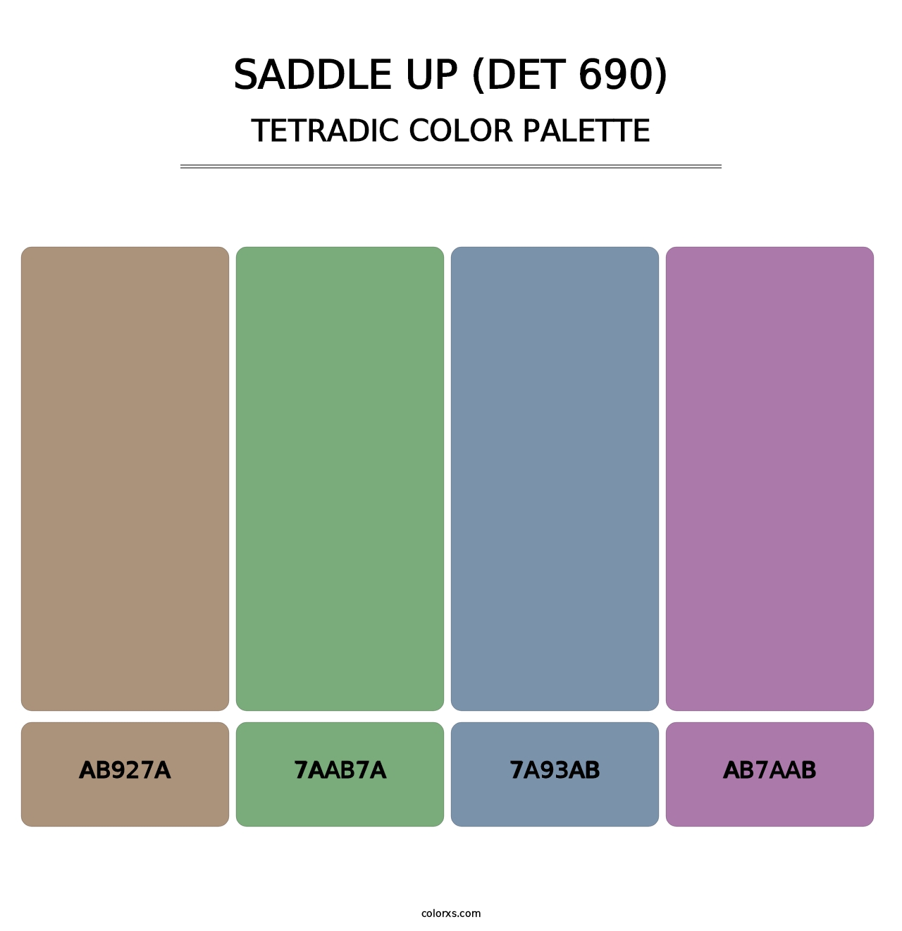 Saddle Up (DET 690) - Tetradic Color Palette