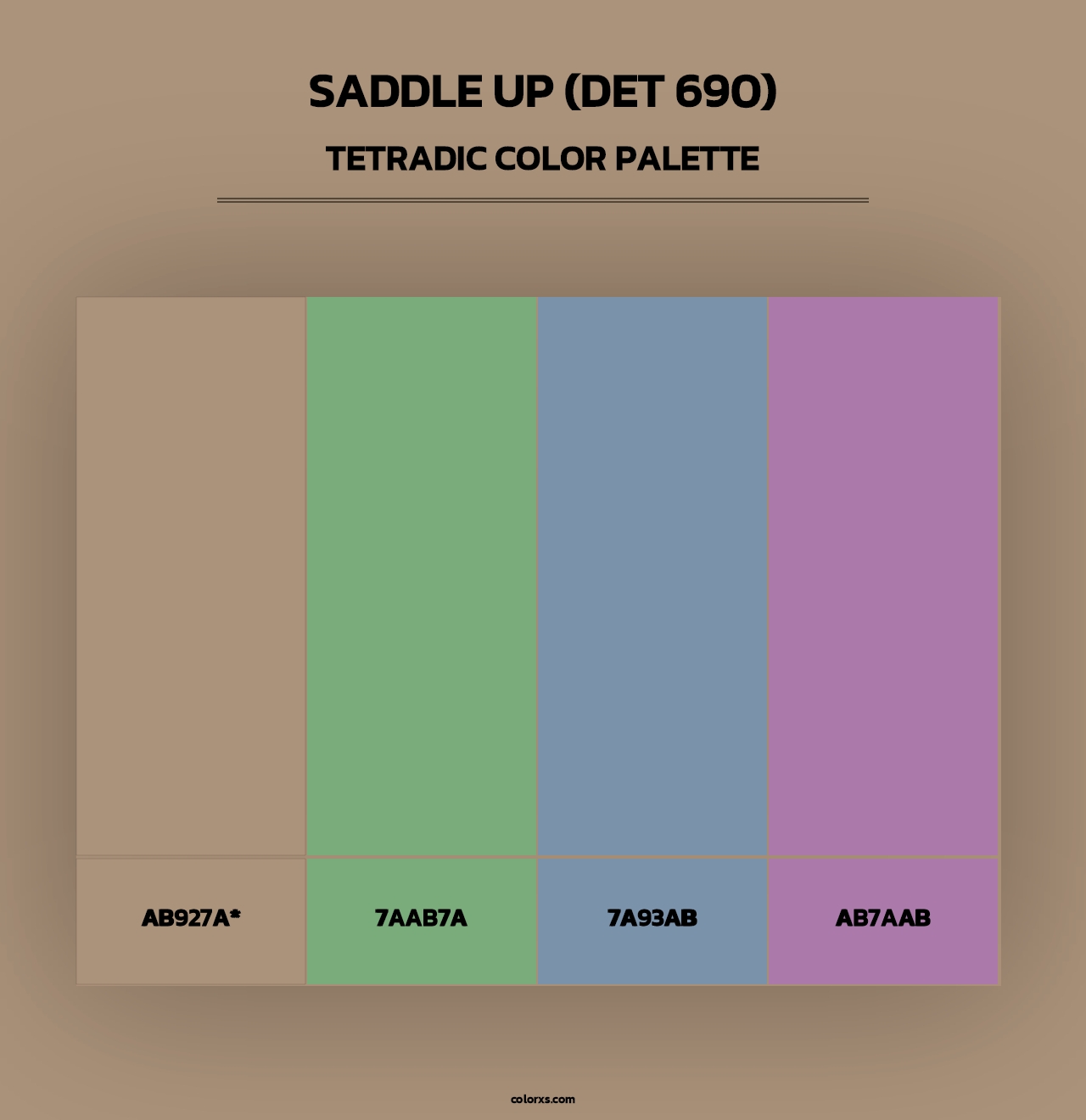 Saddle Up (DET 690) - Tetradic Color Palette