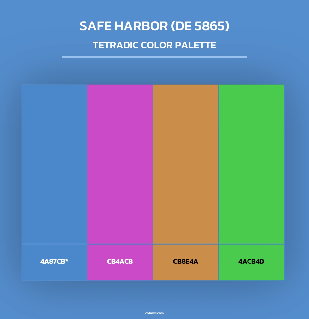 Safe Harbor (DE 5865) - Tetradic Color Palette
