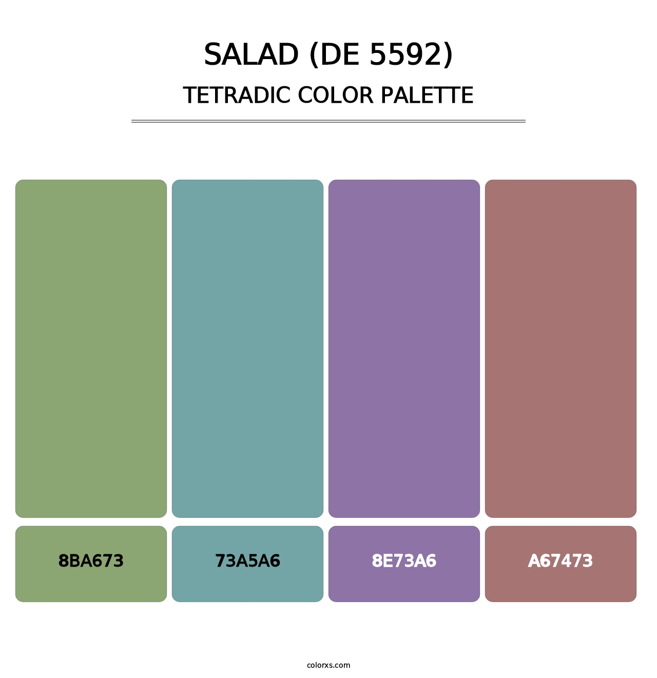 Salad (DE 5592) - Tetradic Color Palette