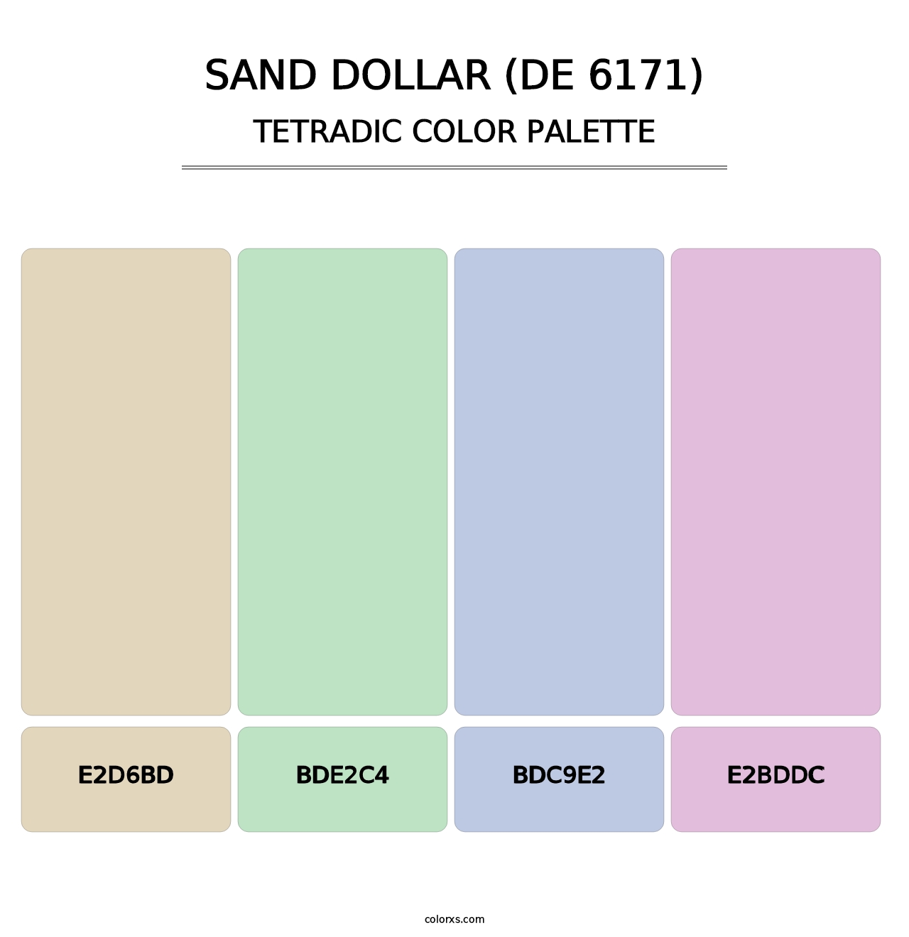 Sand Dollar (DE 6171) - Tetradic Color Palette