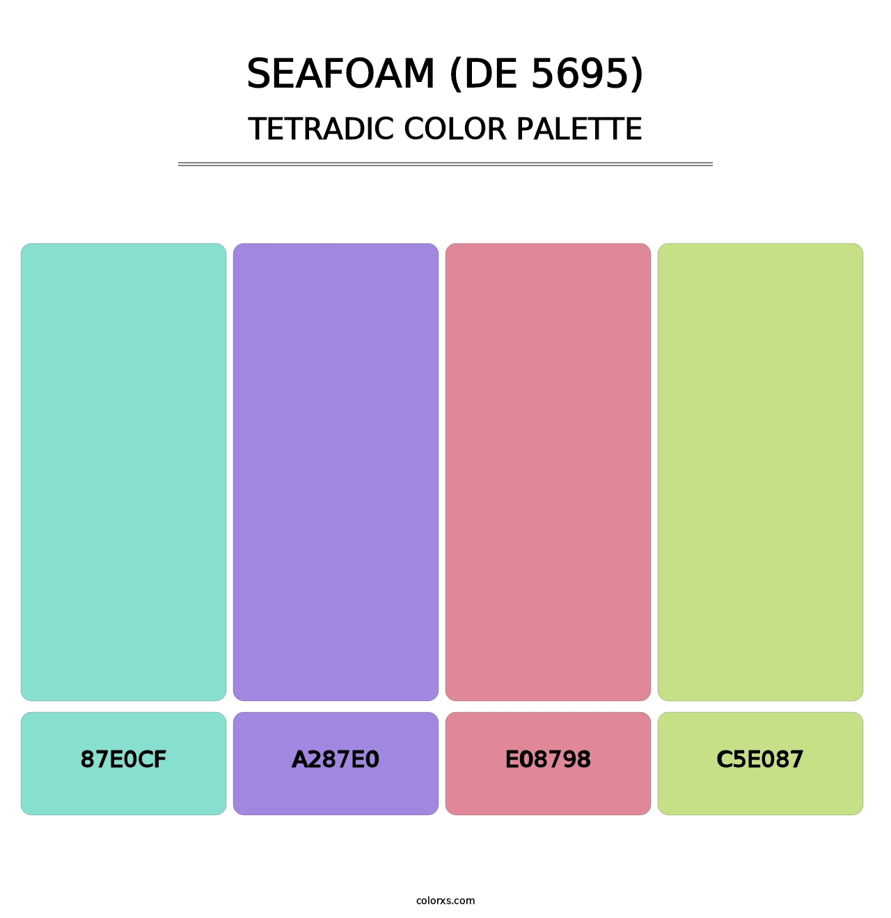 Seafoam (DE 5695) - Tetradic Color Palette