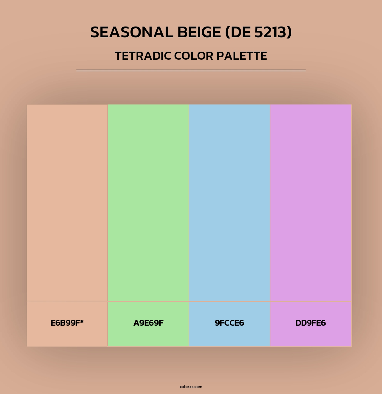 Seasonal Beige (DE 5213) - Tetradic Color Palette