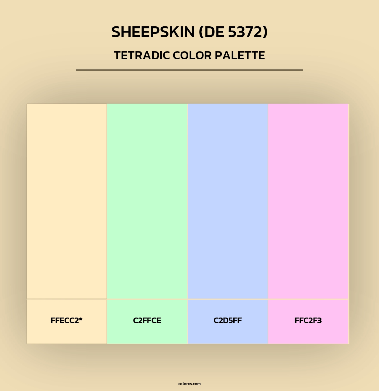 Sheepskin (DE 5372) - Tetradic Color Palette