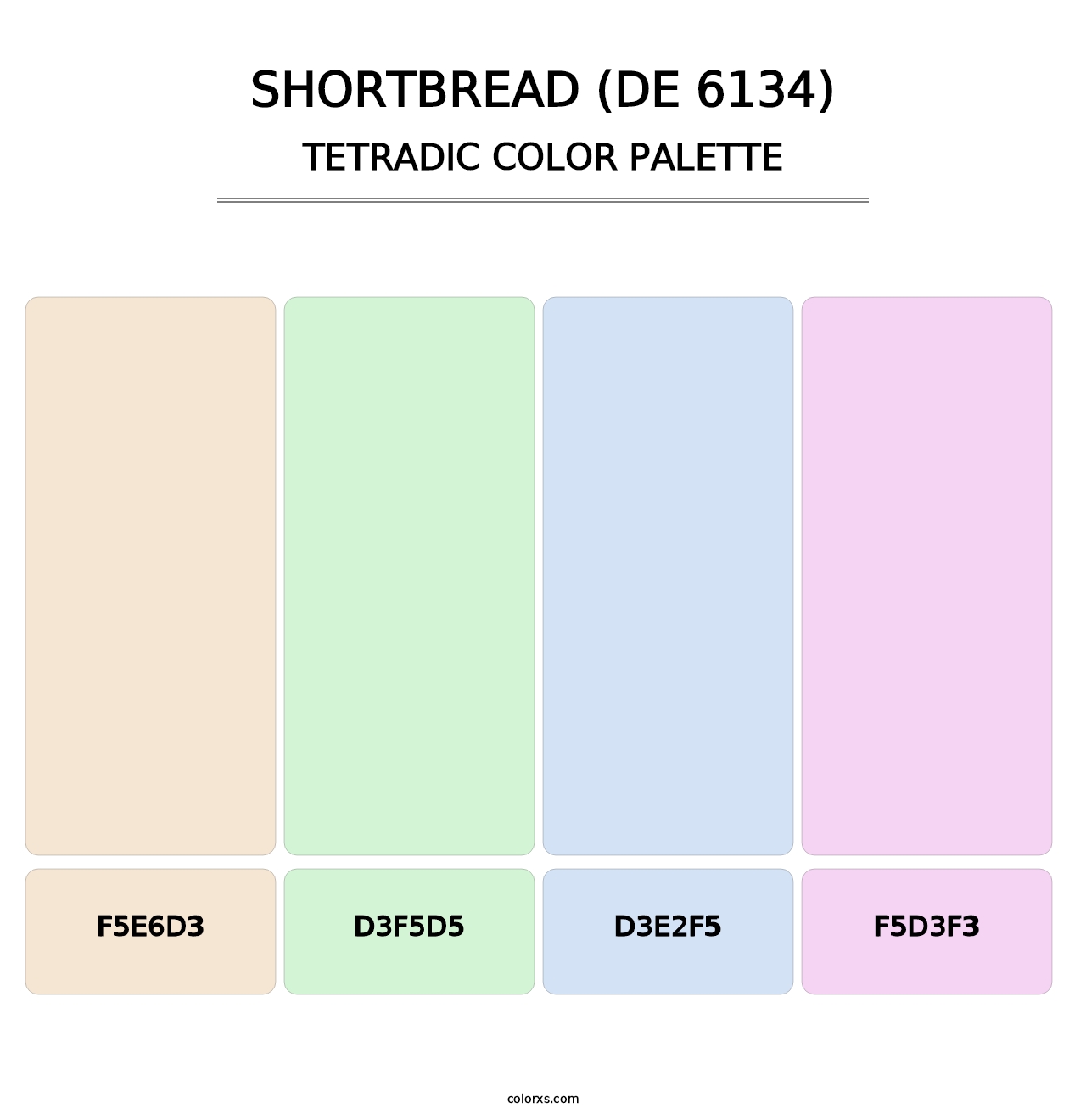 Shortbread (DE 6134) - Tetradic Color Palette