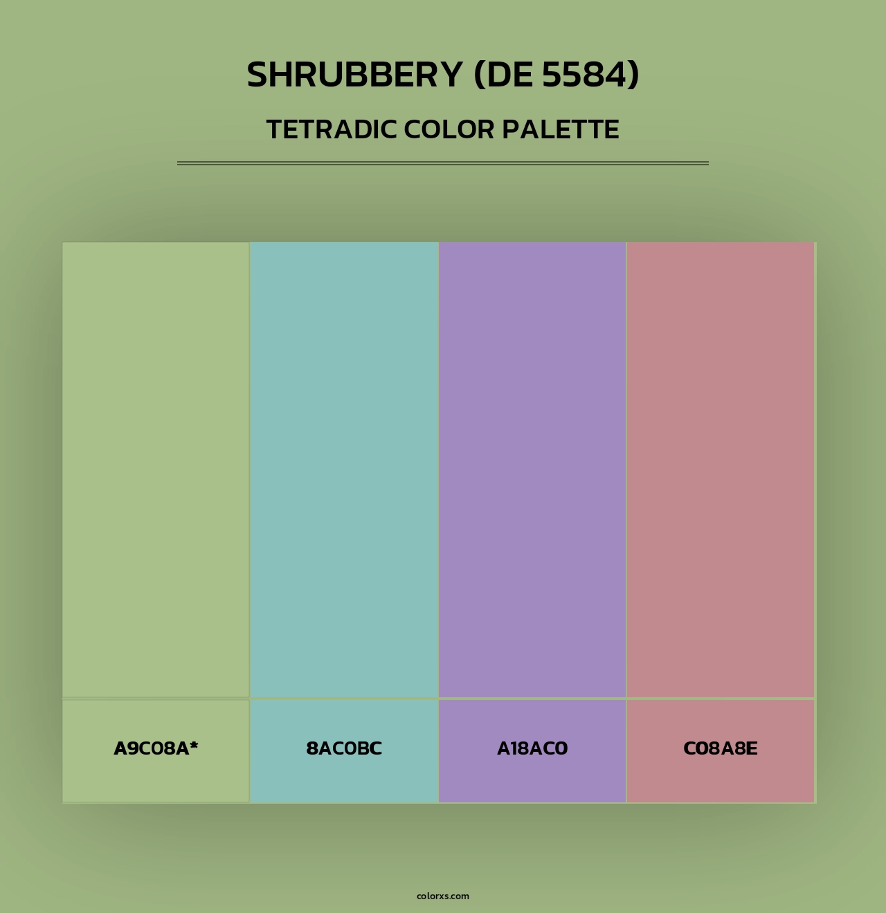 Shrubbery (DE 5584) - Tetradic Color Palette