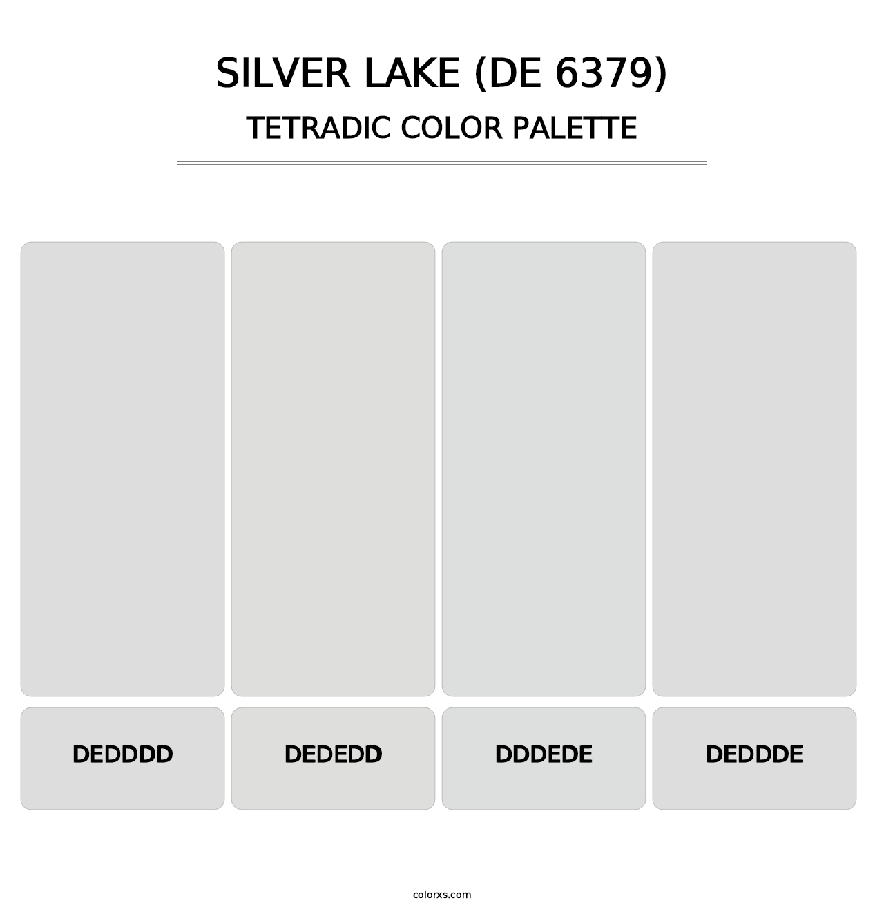 Silver Lake (DE 6379) - Tetradic Color Palette