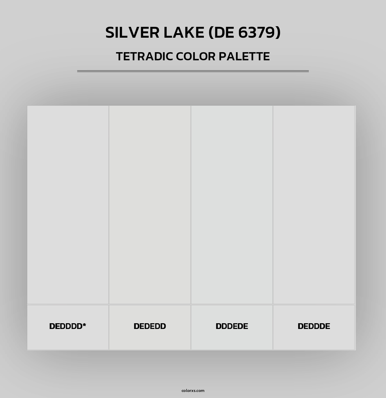 Silver Lake (DE 6379) - Tetradic Color Palette