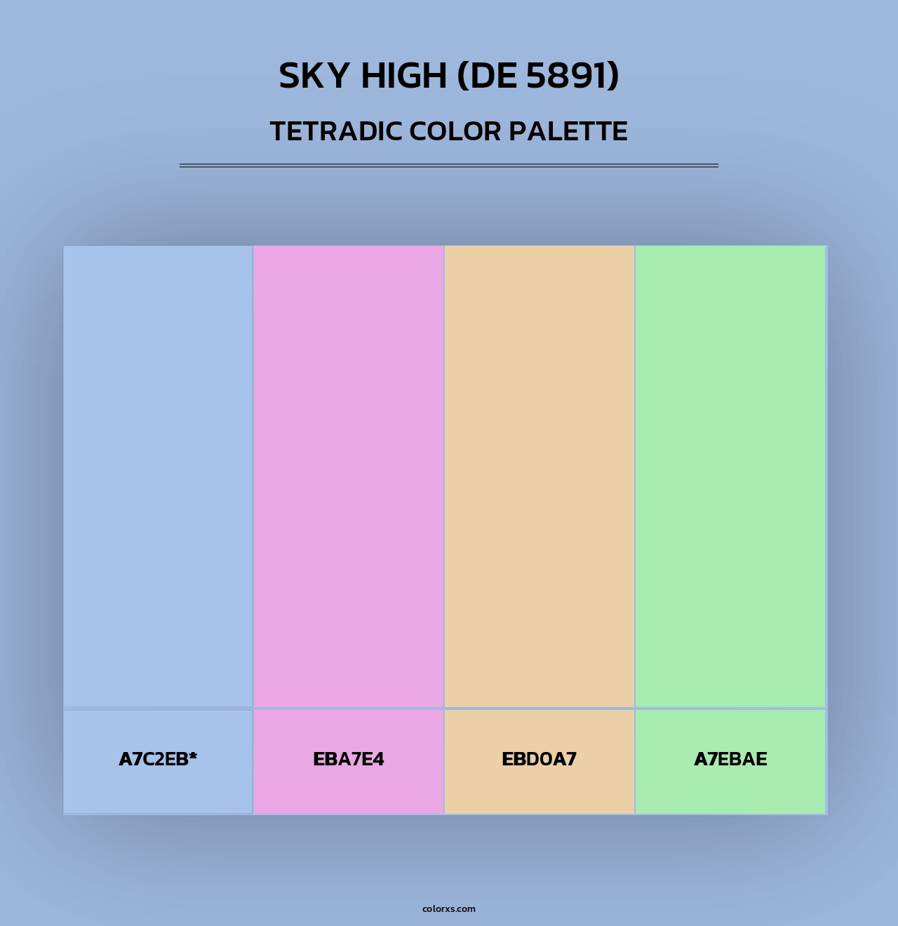 Sky High (DE 5891) - Tetradic Color Palette