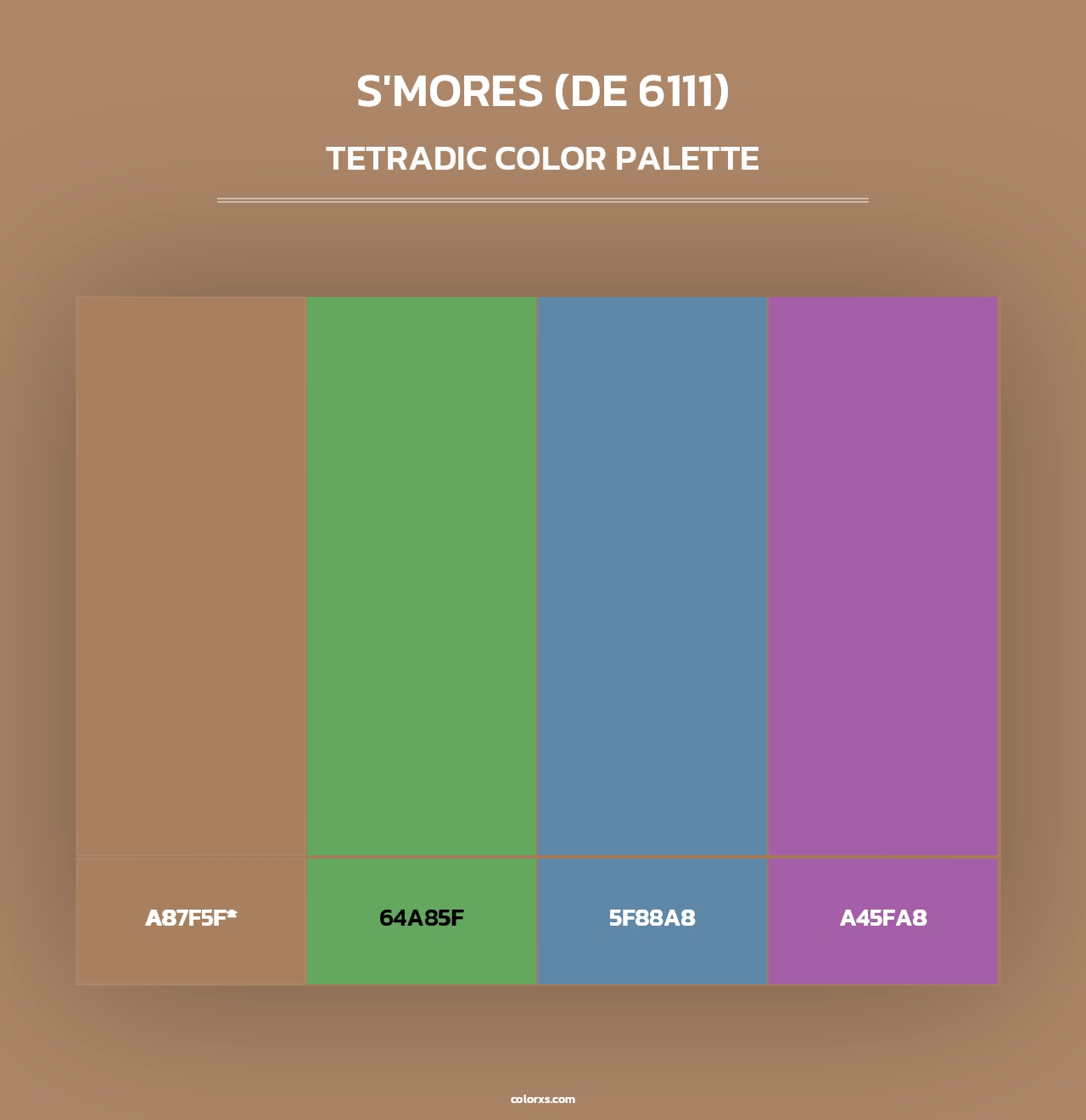 S'mores (DE 6111) - Tetradic Color Palette