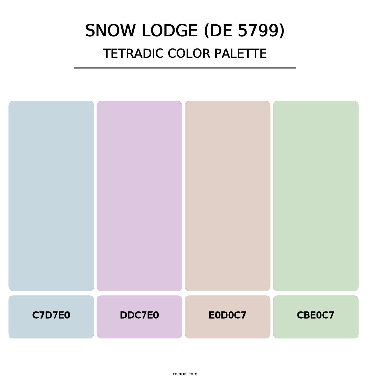 Snow Lodge (DE 5799) - Tetradic Color Palette
