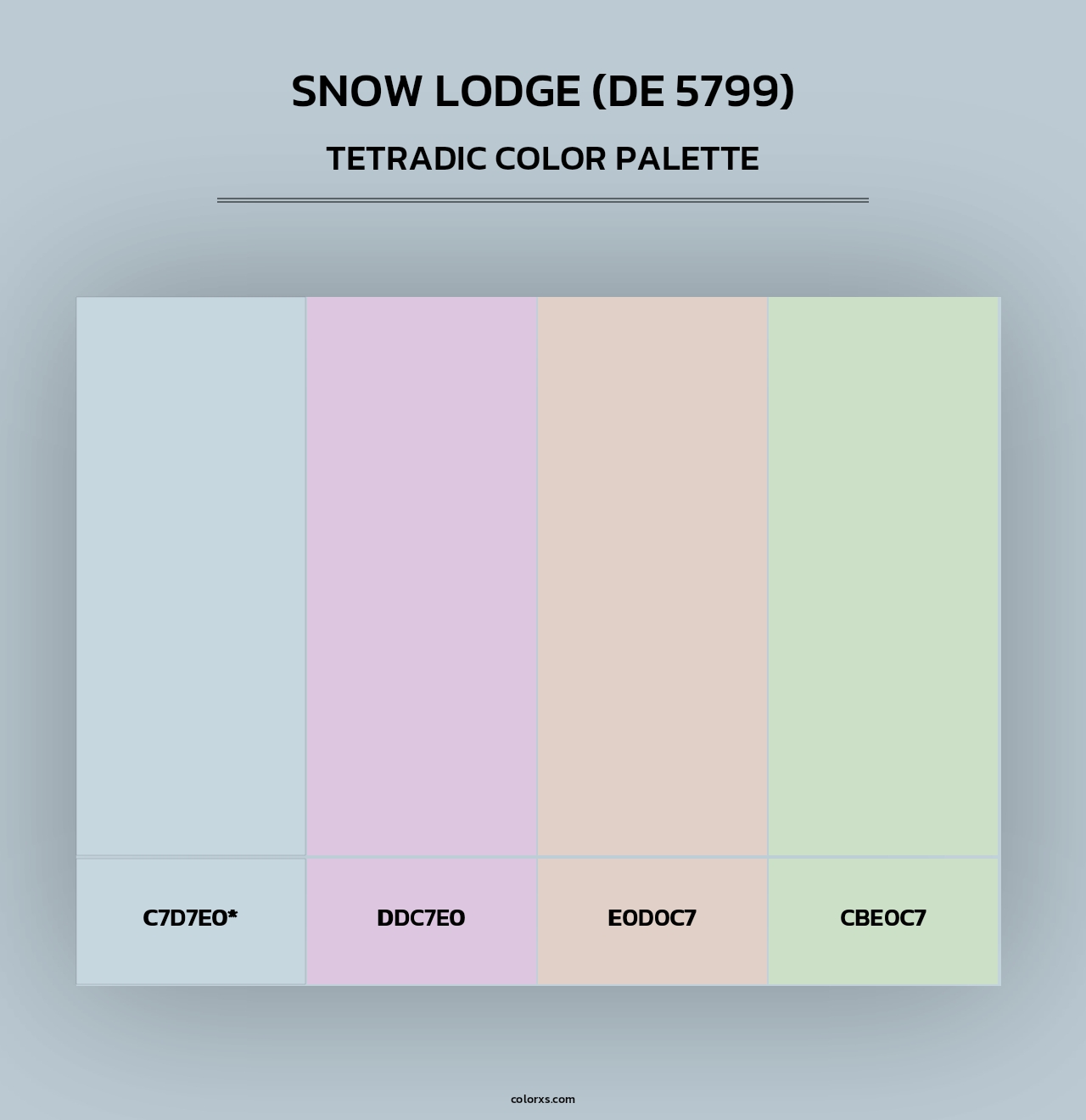 Snow Lodge (DE 5799) - Tetradic Color Palette