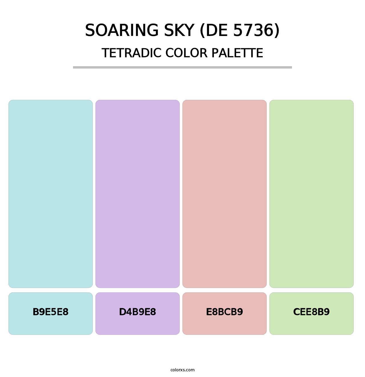 Soaring Sky (DE 5736) - Tetradic Color Palette