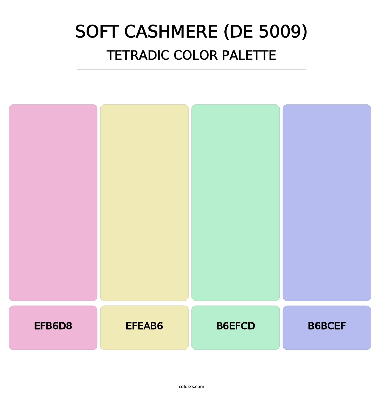 Soft Cashmere (DE 5009) - Tetradic Color Palette