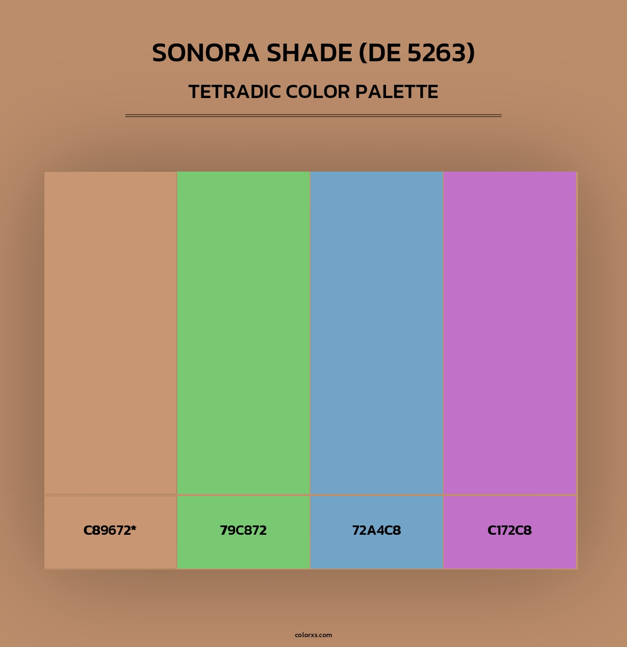 Sonora Shade (DE 5263) - Tetradic Color Palette