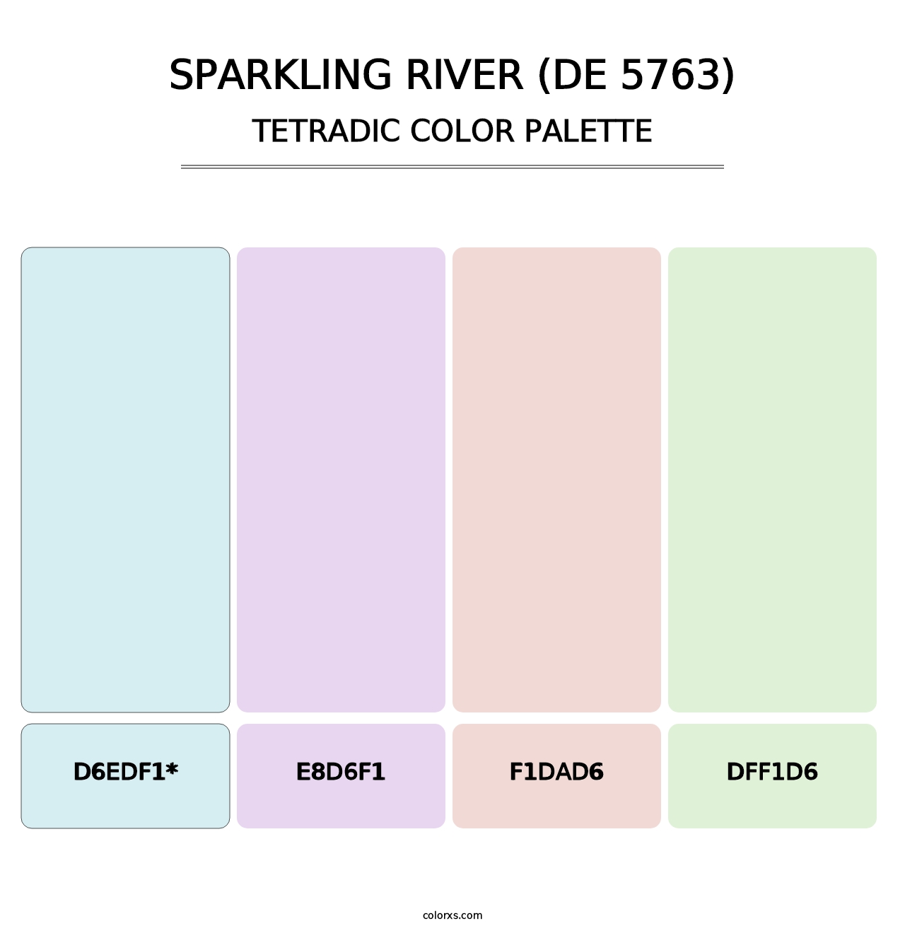 Sparkling River (DE 5763) - Tetradic Color Palette