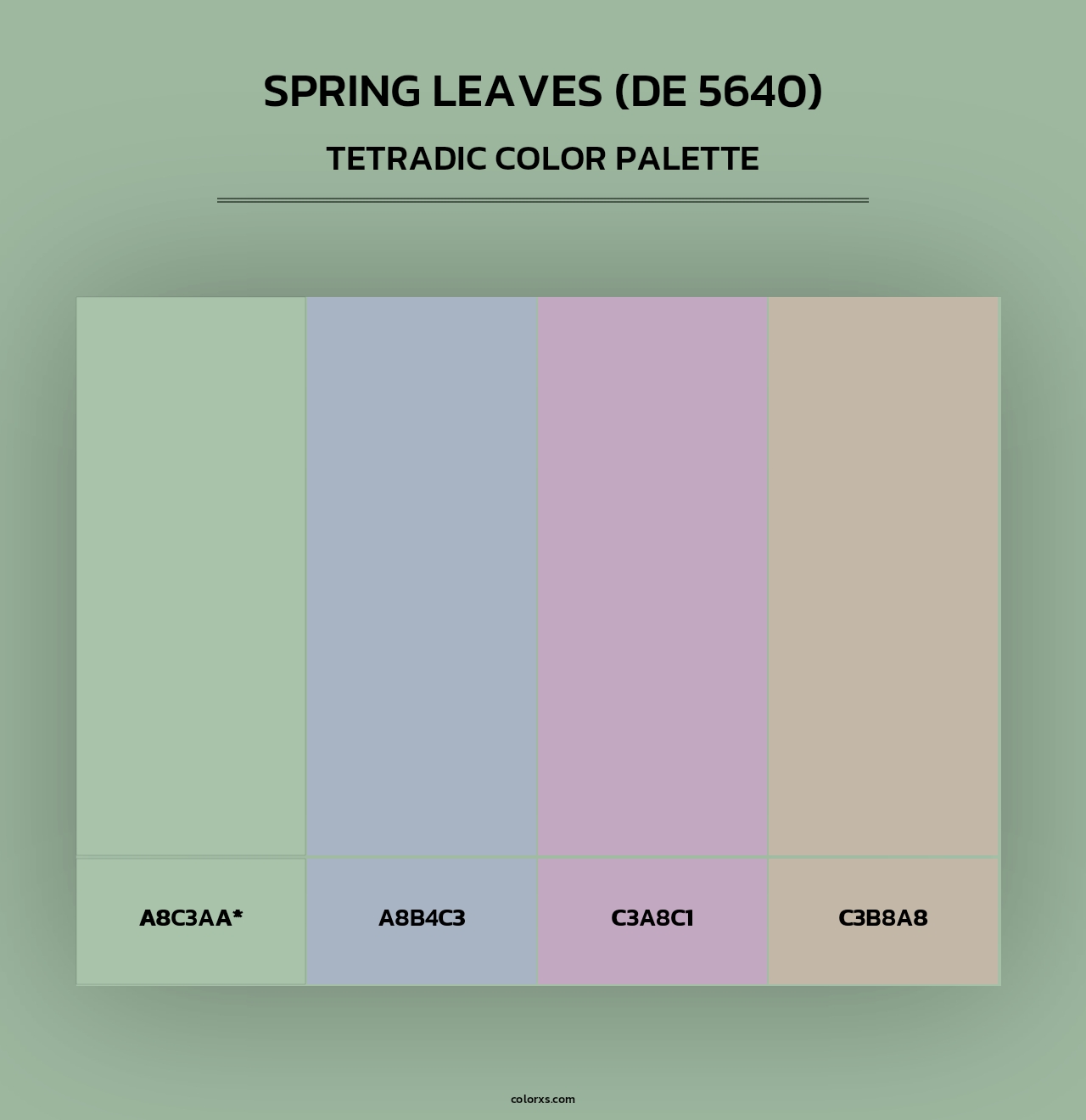 Spring Leaves (DE 5640) - Tetradic Color Palette