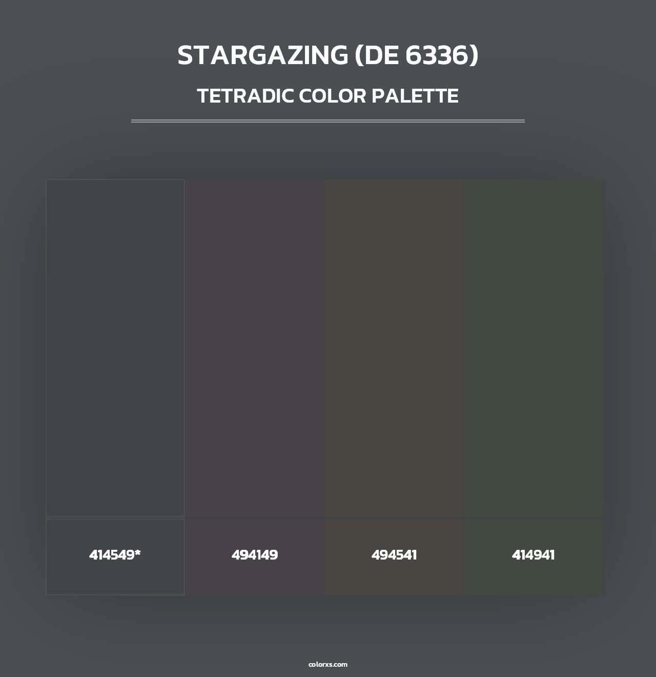 Stargazing (DE 6336) - Tetradic Color Palette