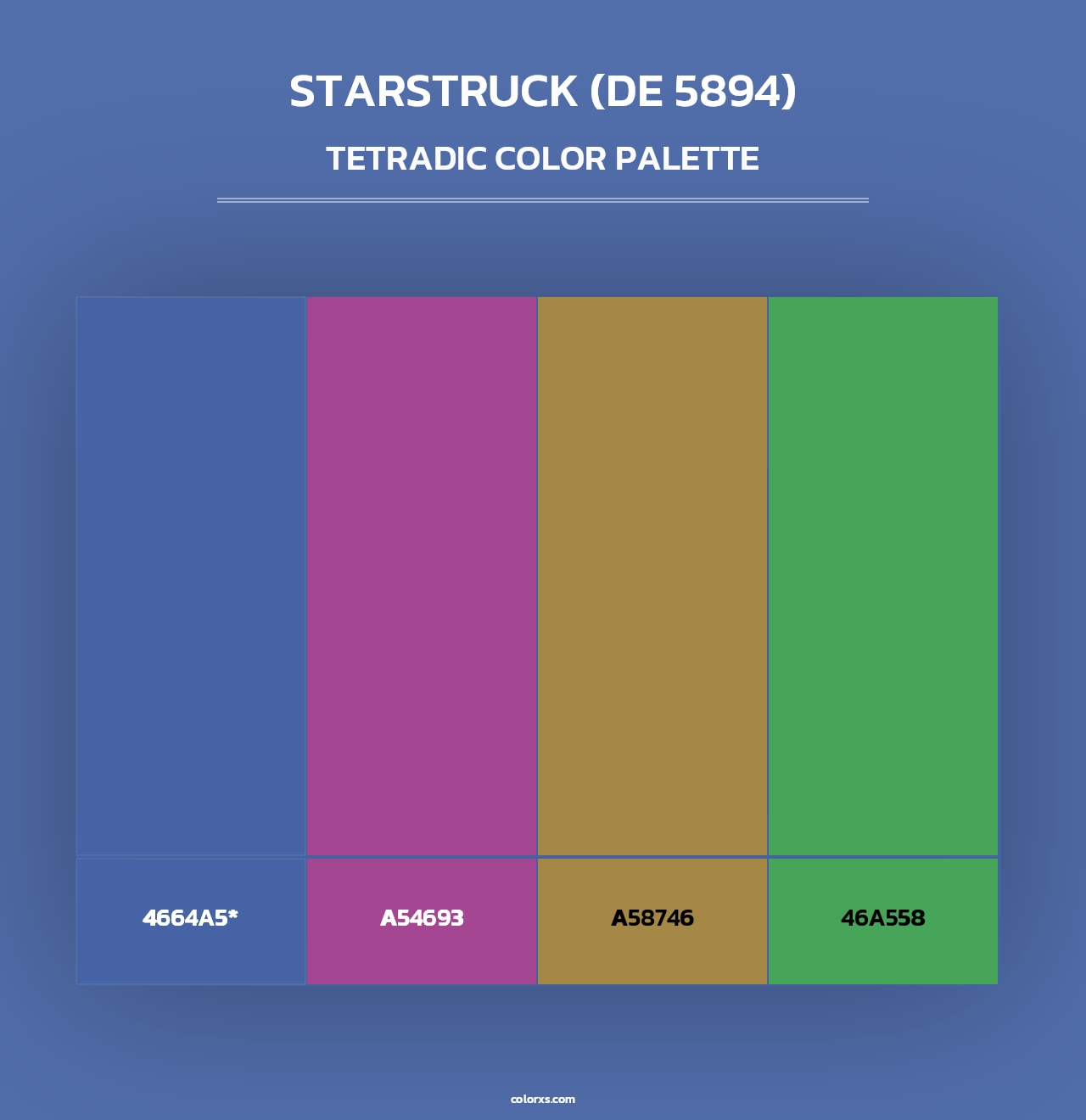 Starstruck (DE 5894) - Tetradic Color Palette