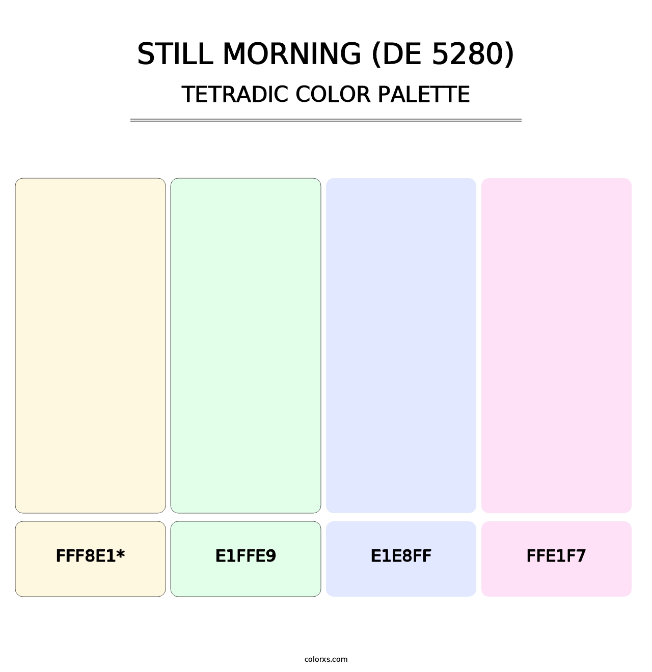 Still Morning (DE 5280) - Tetradic Color Palette