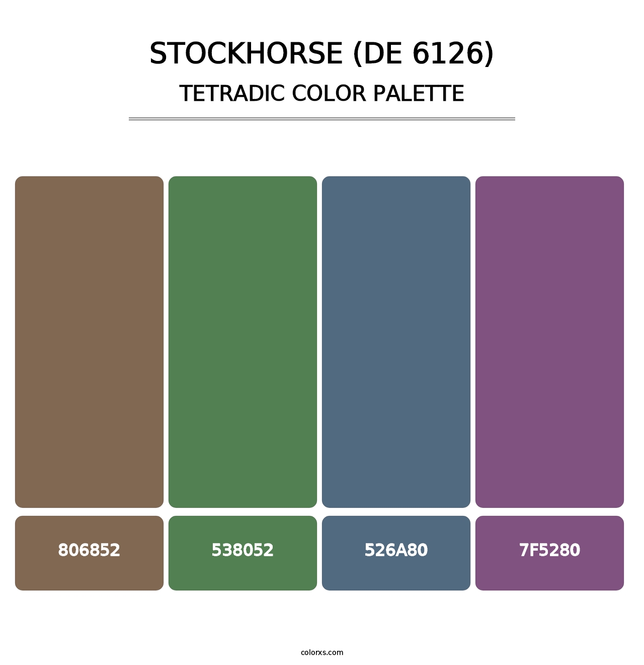 Stockhorse (DE 6126) - Tetradic Color Palette
