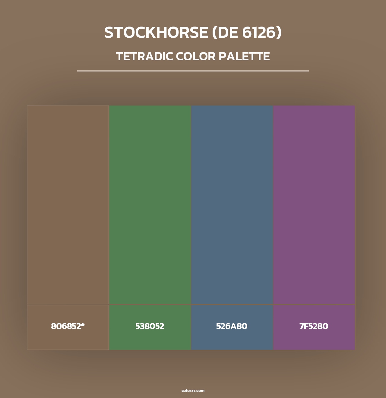 Stockhorse (DE 6126) - Tetradic Color Palette