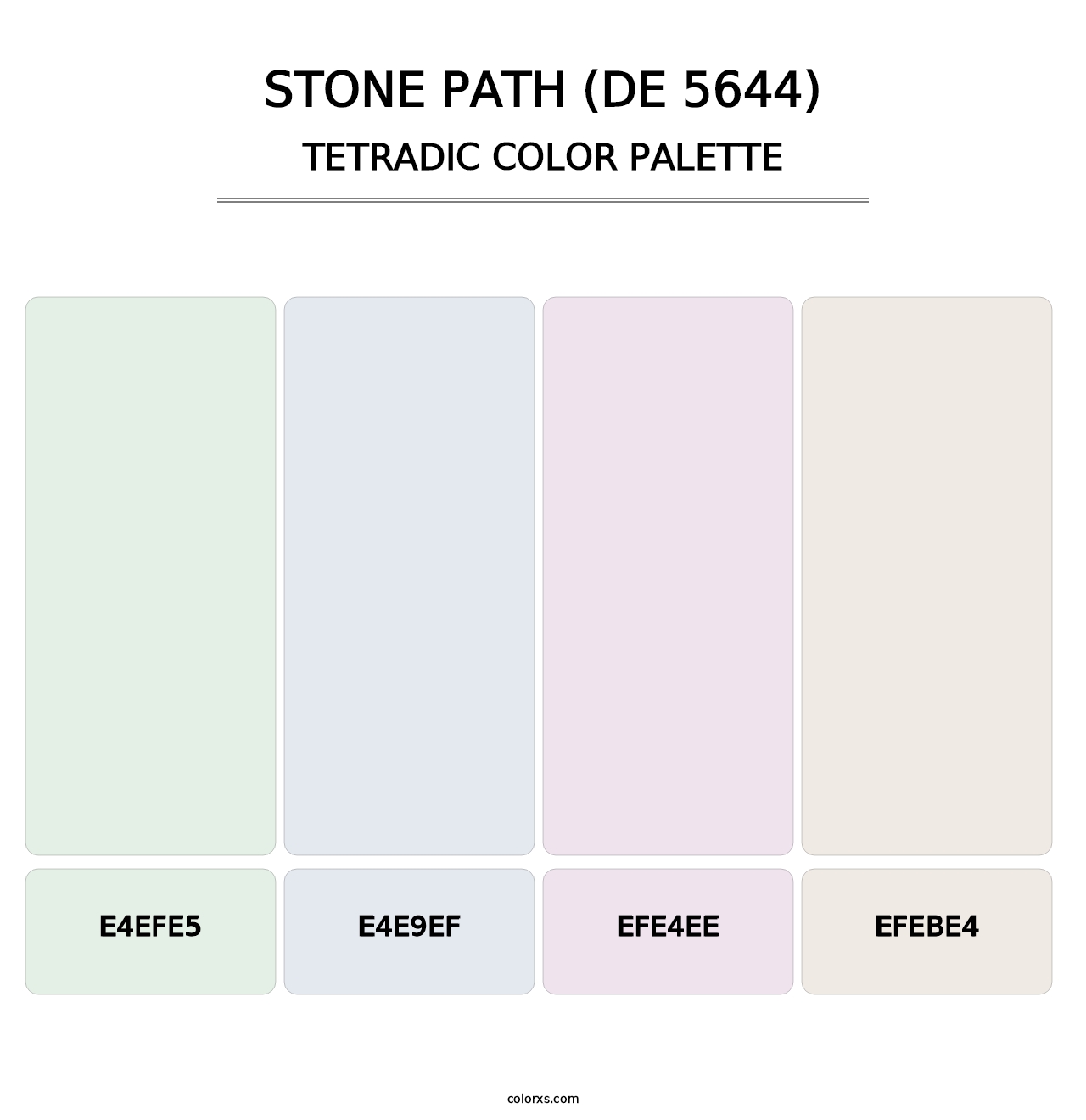 Stone Path (DE 5644) - Tetradic Color Palette