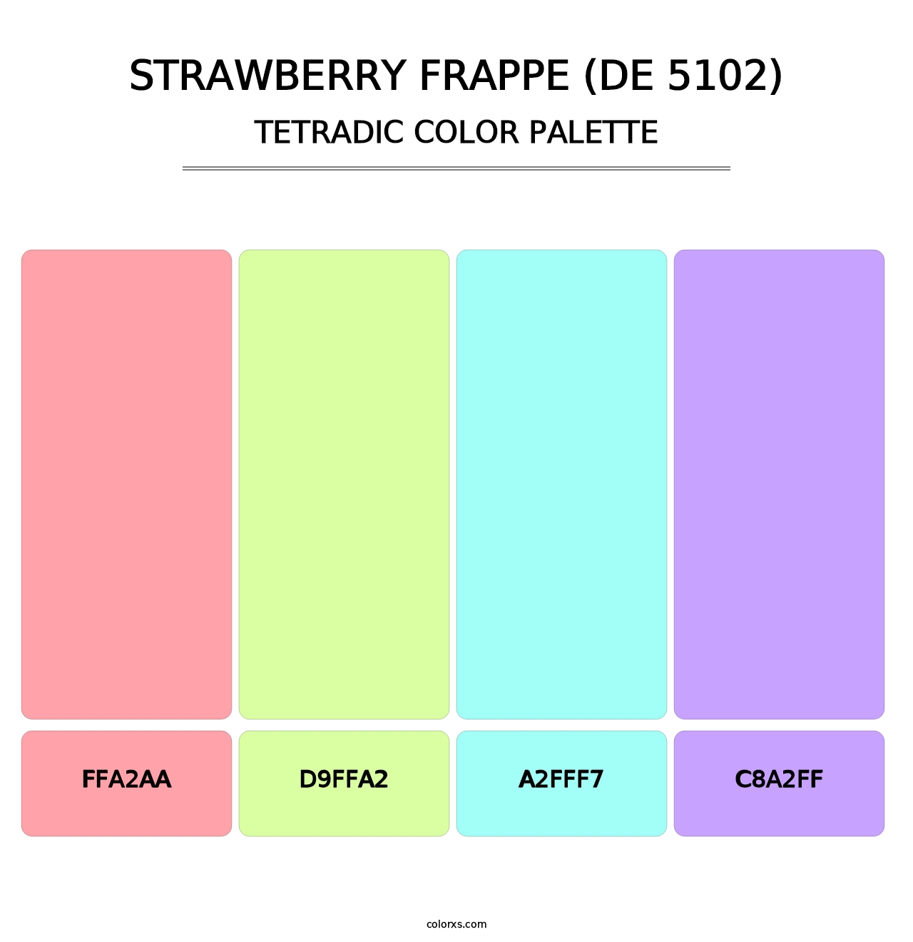 Strawberry Frappe (DE 5102) - Tetradic Color Palette