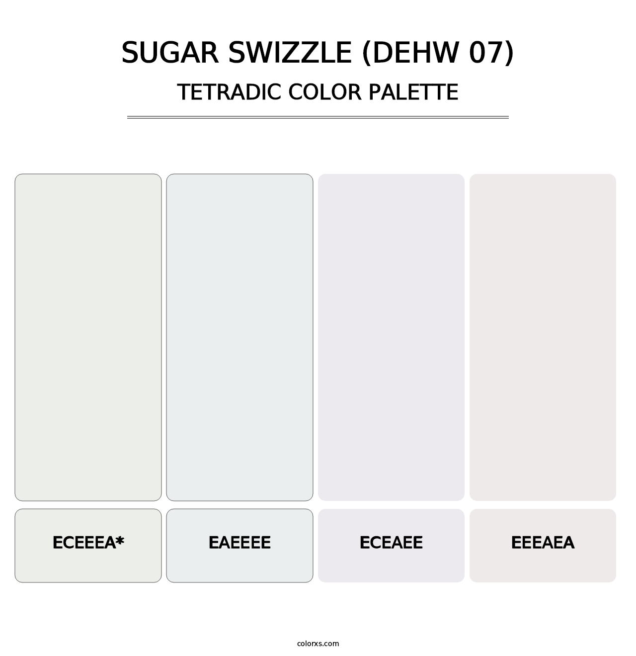 Sugar Swizzle (DEHW 07) - Tetradic Color Palette