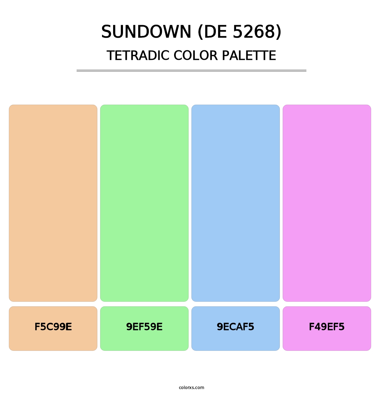 Sundown (DE 5268) - Tetradic Color Palette