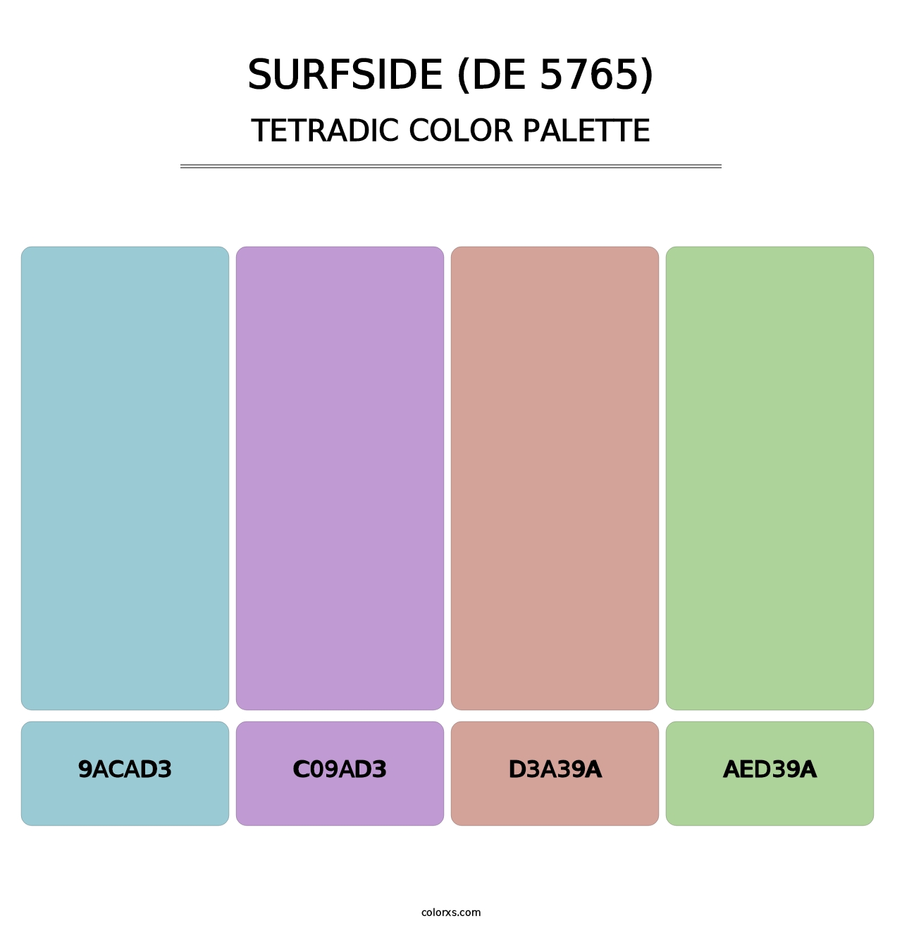 Surfside (DE 5765) - Tetradic Color Palette
