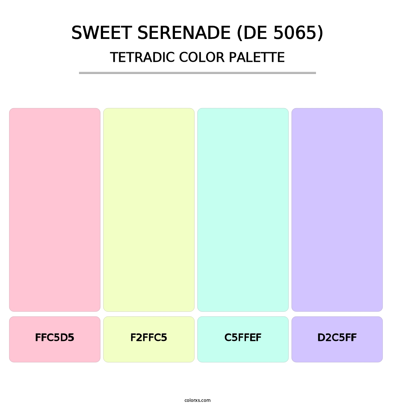 Sweet Serenade (DE 5065) - Tetradic Color Palette