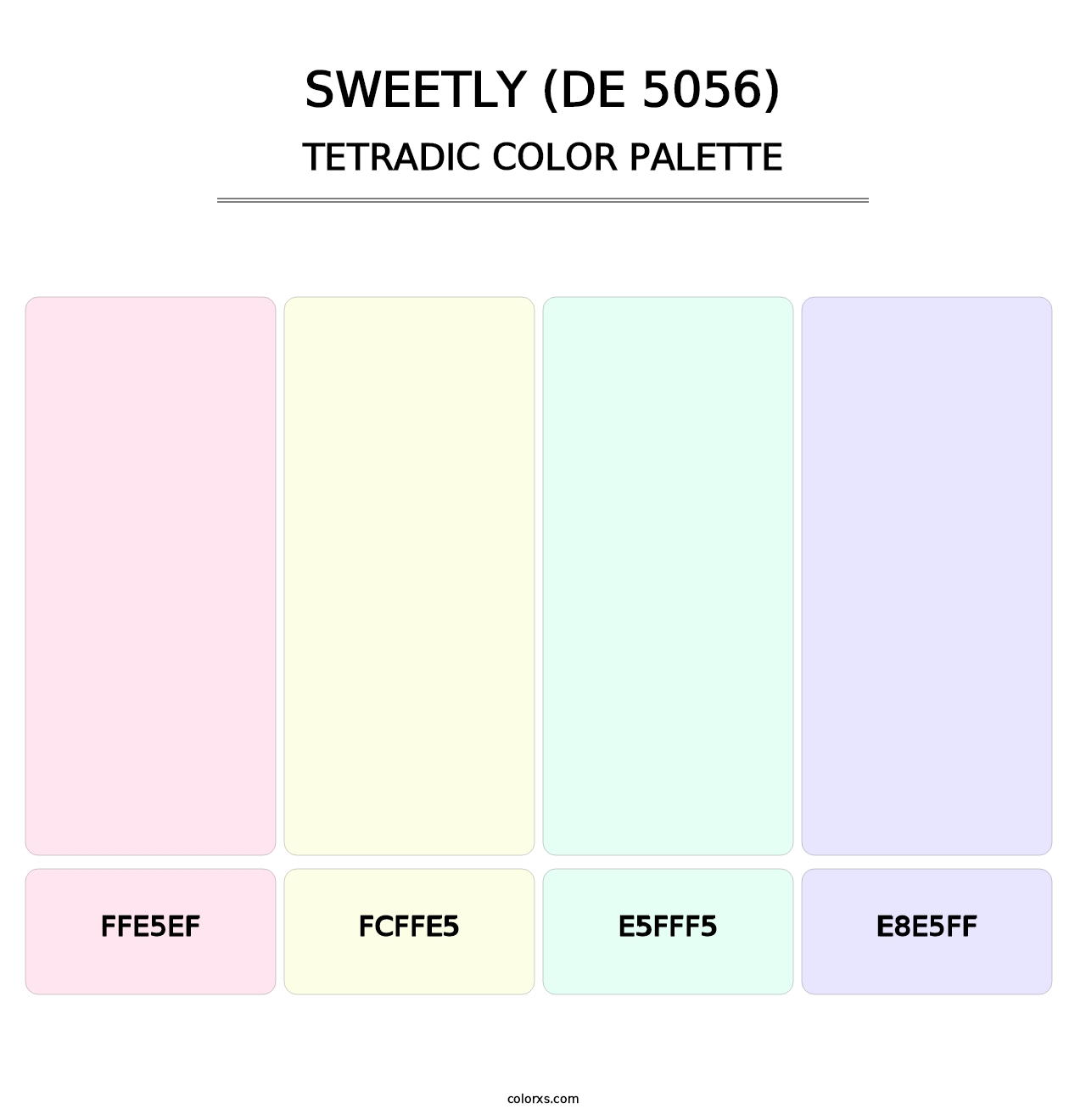 Sweetly (DE 5056) - Tetradic Color Palette