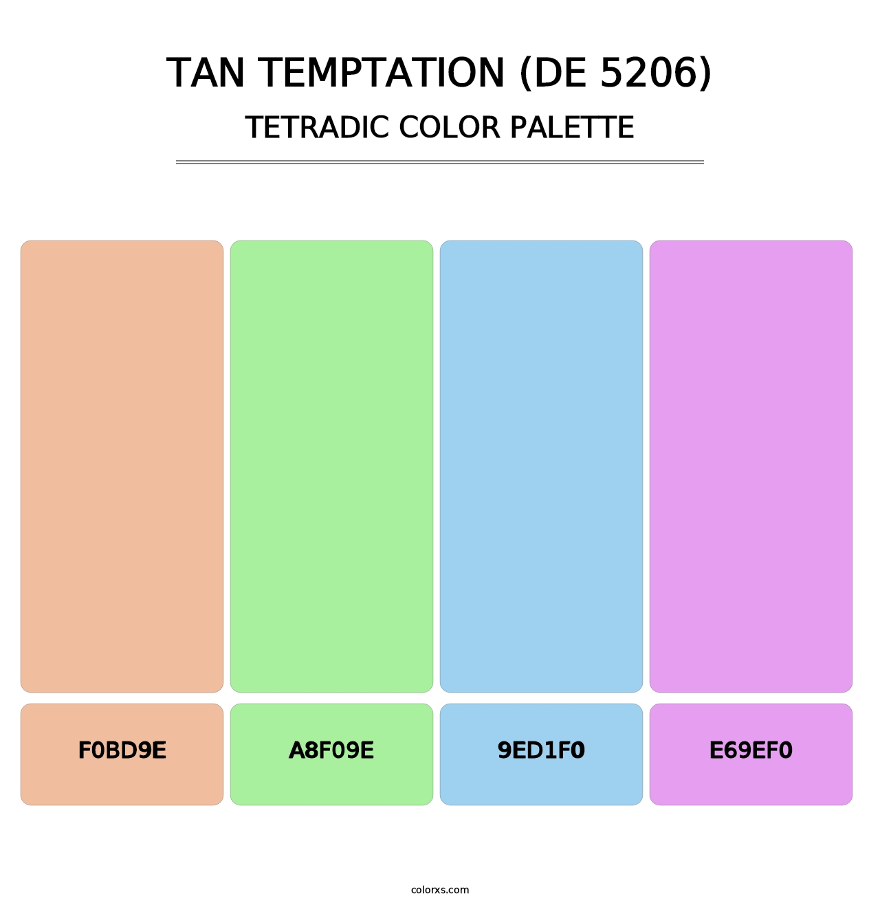 Tan Temptation (DE 5206) - Tetradic Color Palette