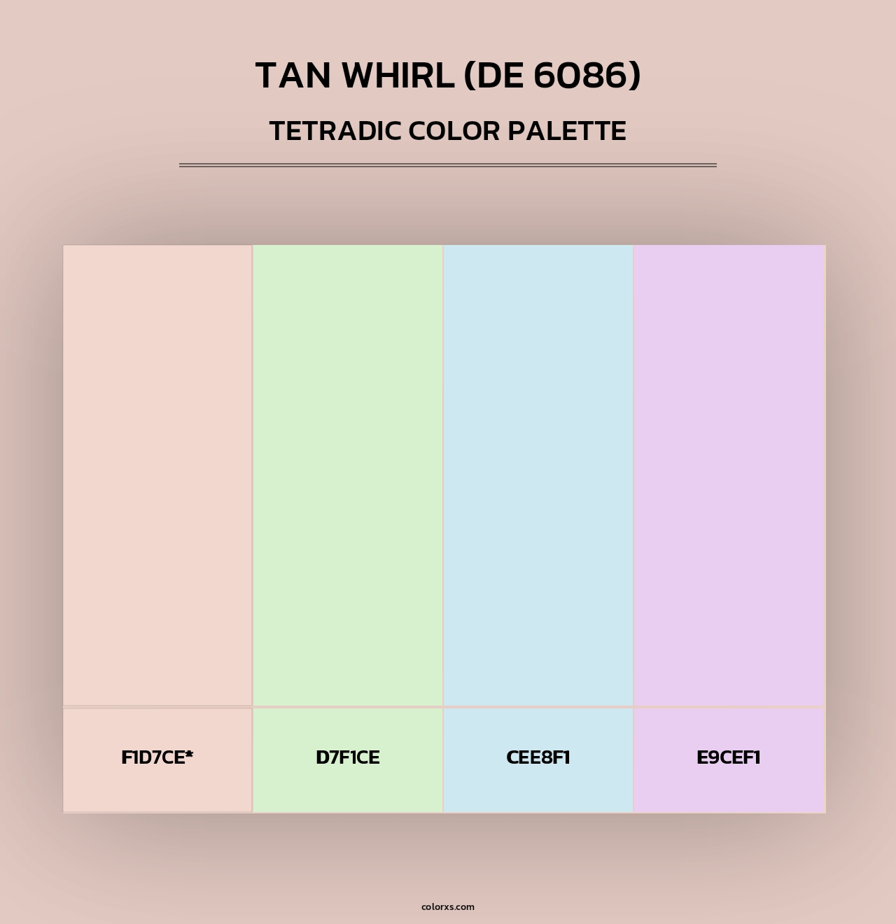Tan Whirl (DE 6086) - Tetradic Color Palette