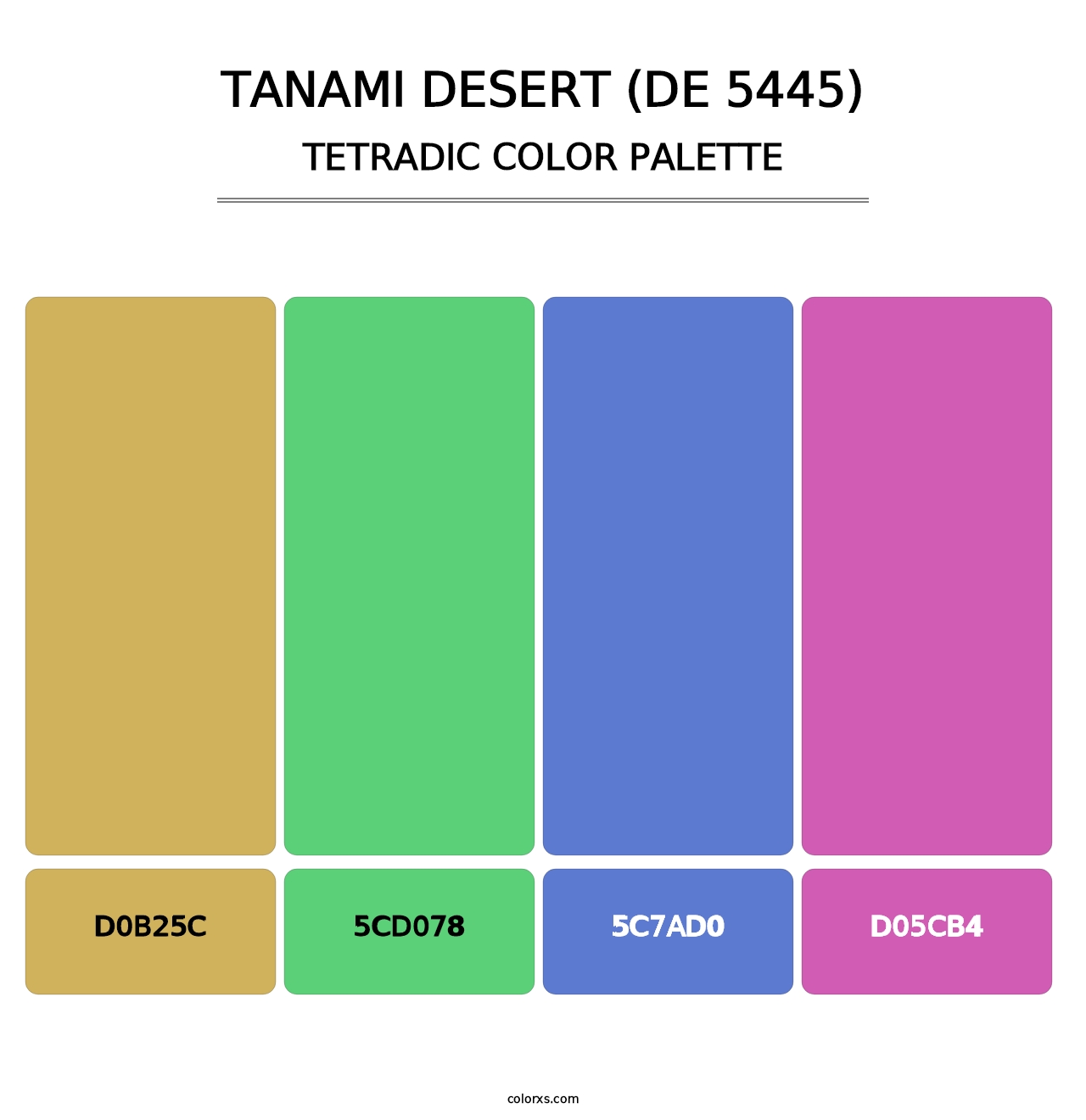 Tanami Desert (DE 5445) - Tetradic Color Palette