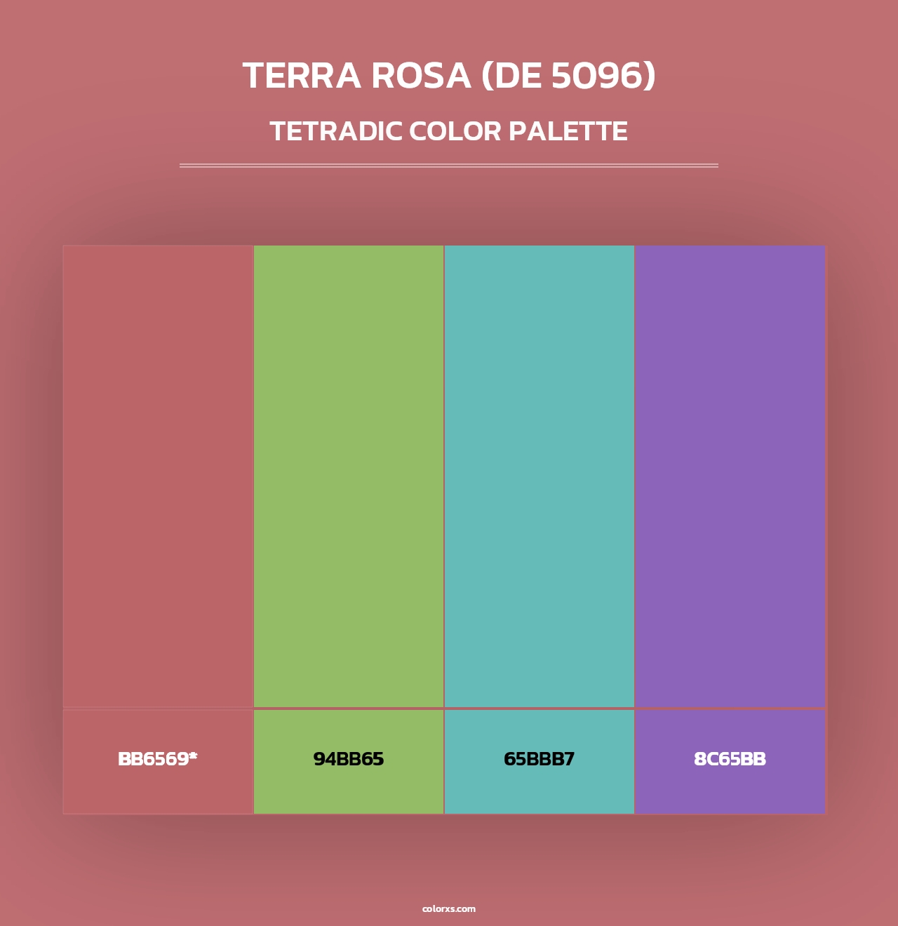 Terra Rosa (DE 5096) - Tetradic Color Palette