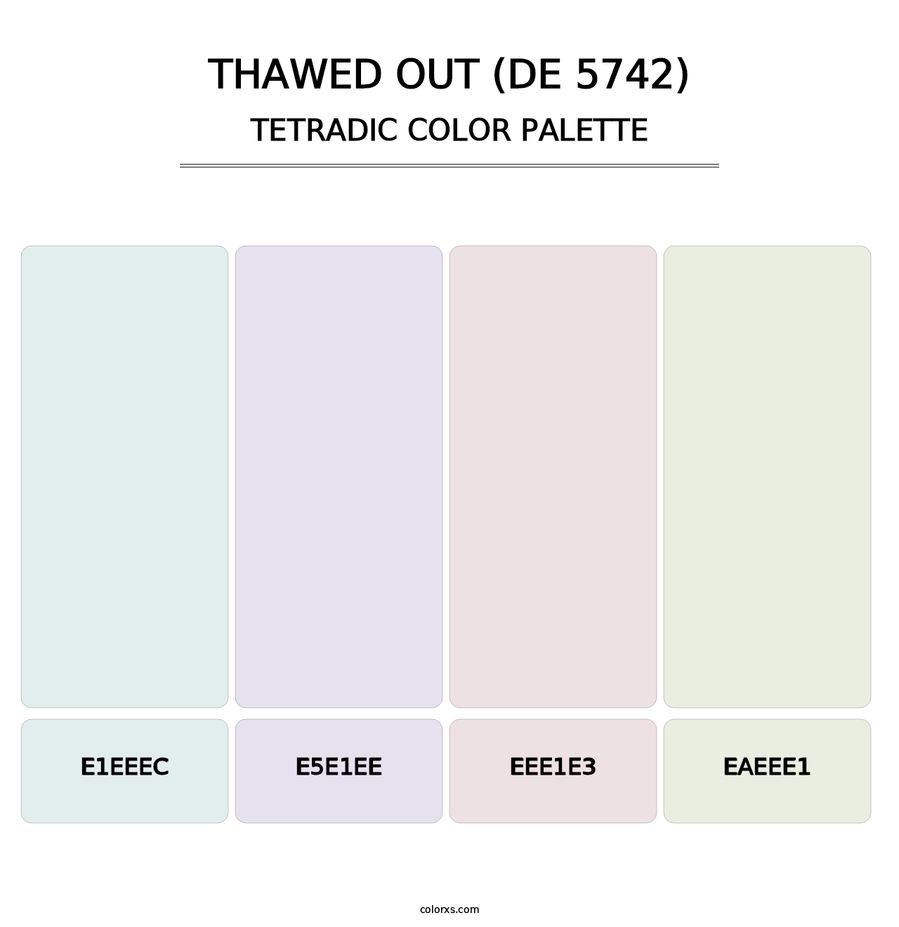 Thawed Out (DE 5742) - Tetradic Color Palette