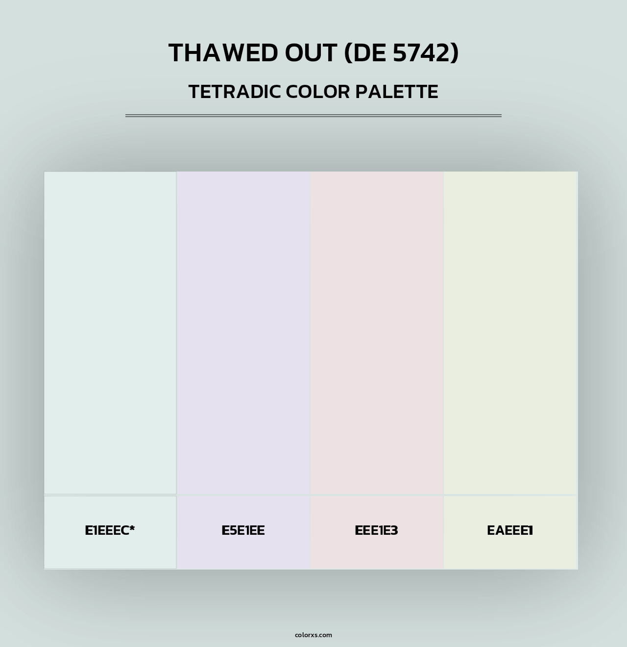 Thawed Out (DE 5742) - Tetradic Color Palette