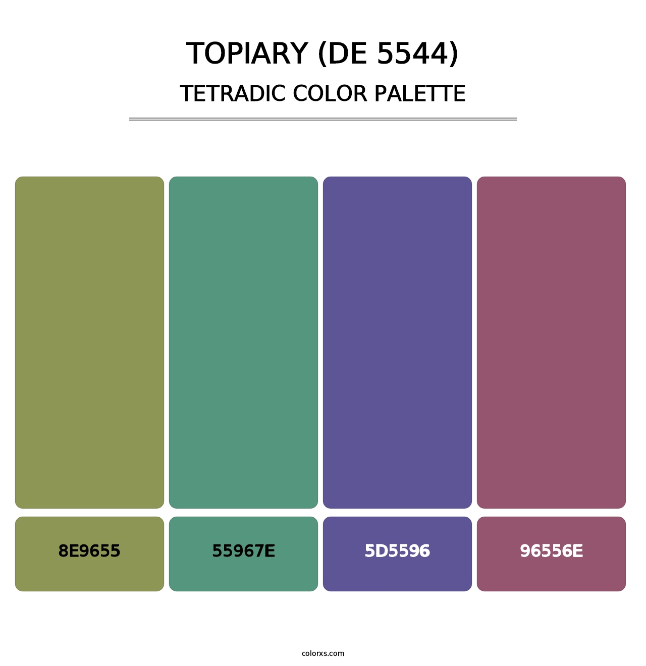 Topiary (DE 5544) - Tetradic Color Palette