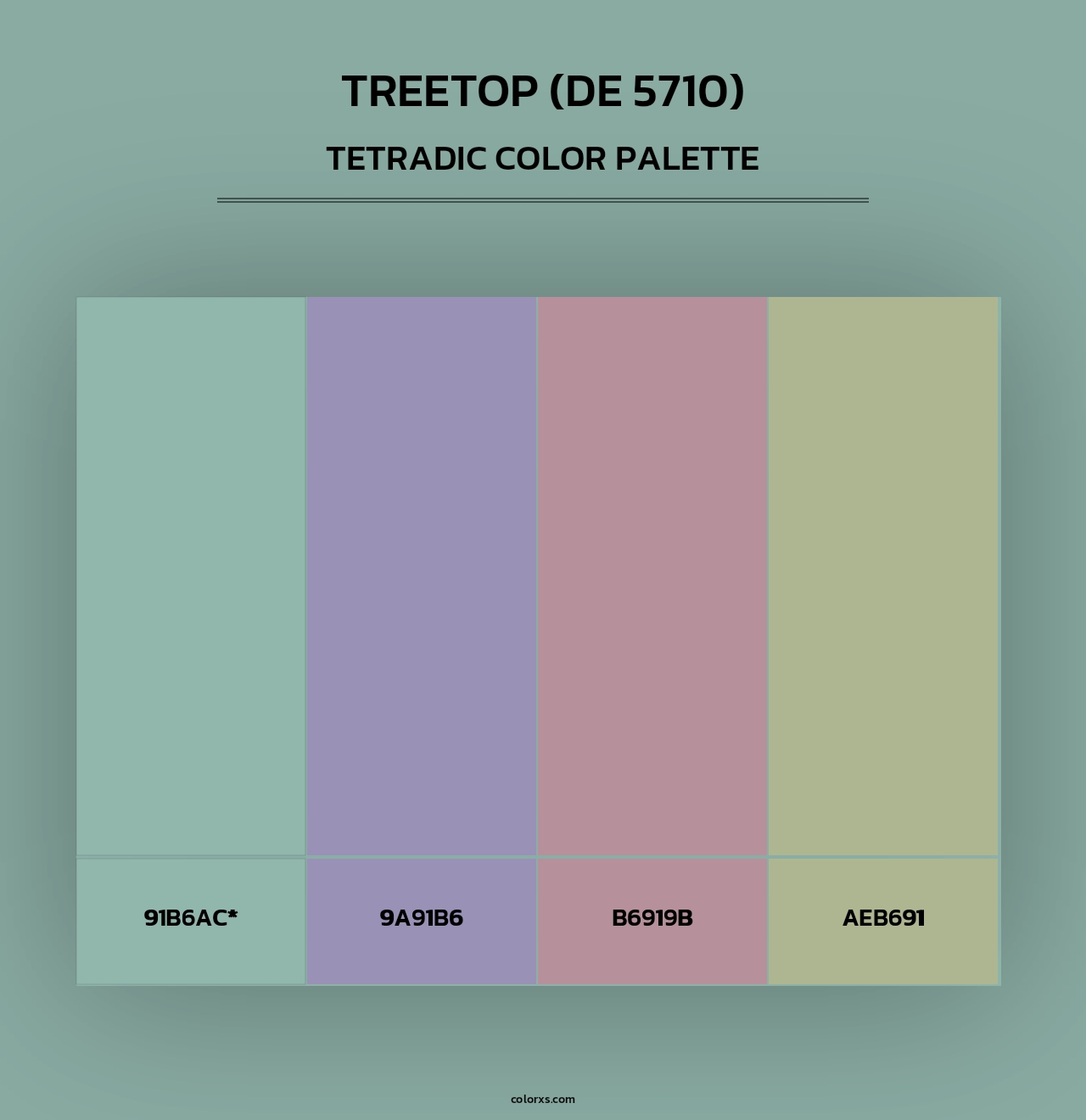Treetop (DE 5710) - Tetradic Color Palette