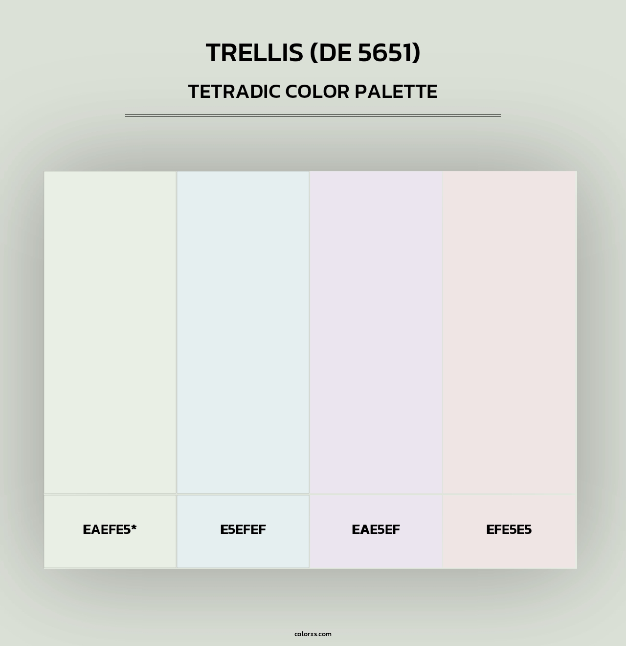 Trellis (DE 5651) - Tetradic Color Palette