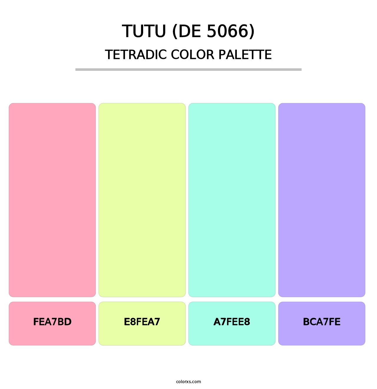 Tutu (DE 5066) - Tetradic Color Palette
