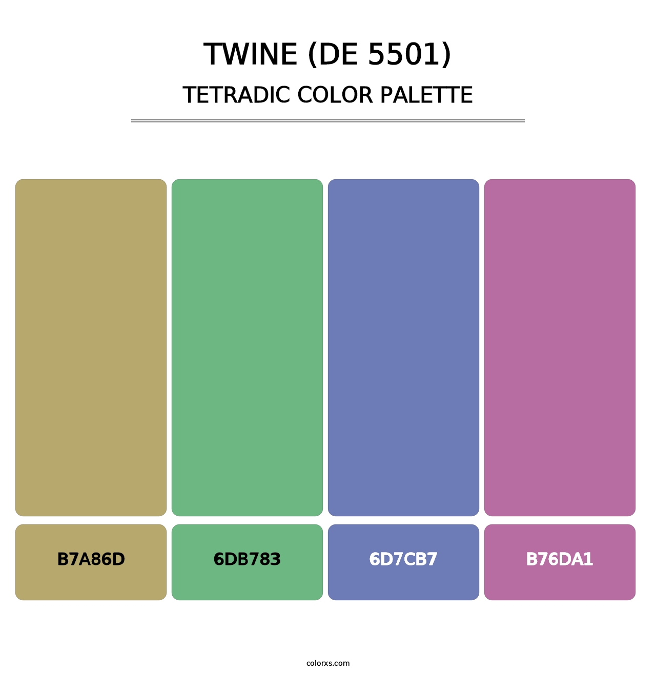 Twine (DE 5501) - Tetradic Color Palette