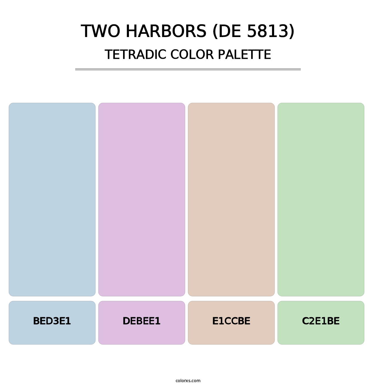 Two Harbors (DE 5813) - Tetradic Color Palette