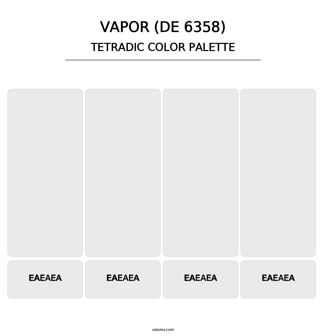 Vapor (DE 6358) - Tetradic Color Palette