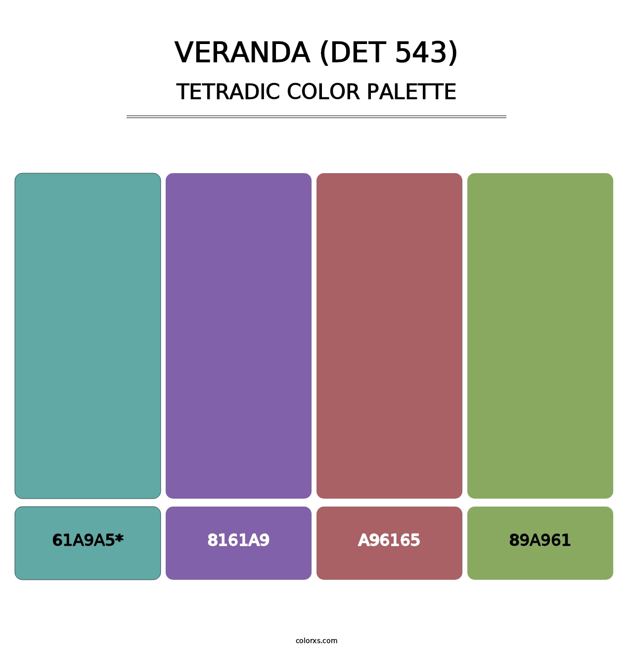 Veranda (DET 543) - Tetradic Color Palette