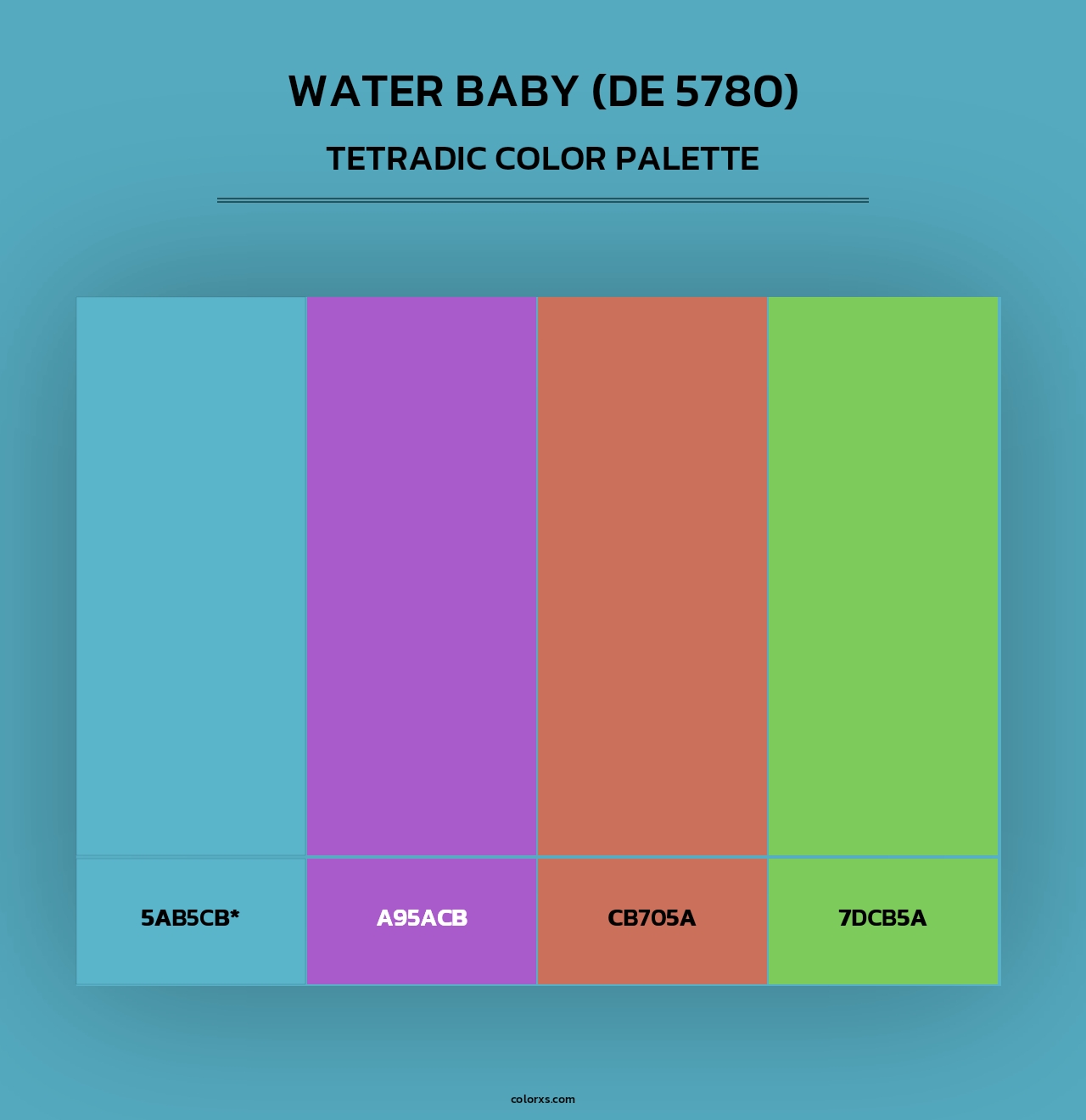 Water Baby (DE 5780) - Tetradic Color Palette