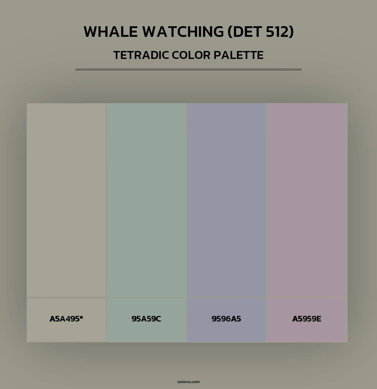 Whale Watching (DET 512) - Tetradic Color Palette
