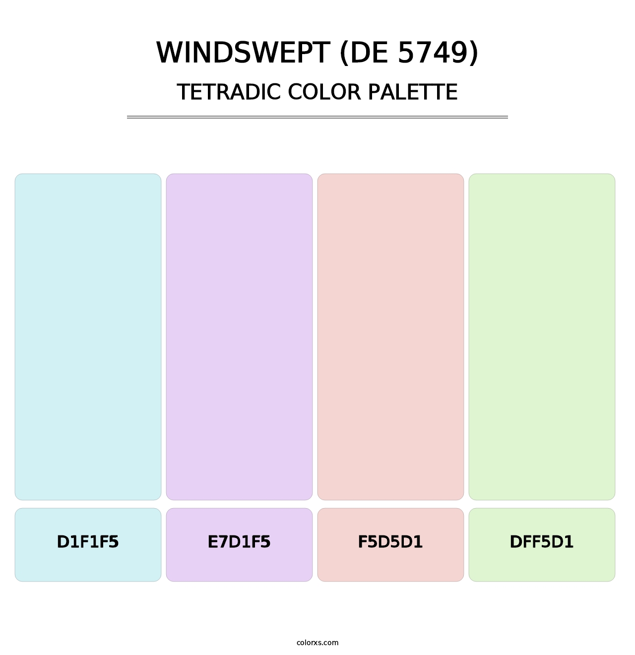 Windswept (DE 5749) - Tetradic Color Palette